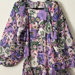 Nasty Gal Tie Back Mini Smock Dress